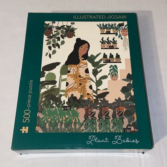 Hinkler 2 Illustrated 500 Piece Puzzles “Radiate Positivity” And “Plant Babies” - Picture 4 of 4